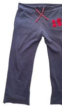 Vintage ACE USA Sweatpants L Navy Red 15 Drawstring Wide Leg image 2
