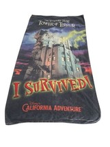 Vtg I Survived The Twilight Zone Tower Of Terror Towel 56x30 California ... - €37,12 EUR