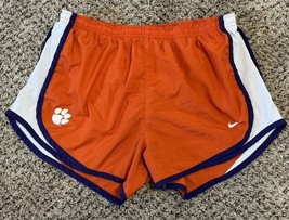 Clemson Tigers Lined Running Shorts Nike Womens Medium Orange Tennis Vol... - $12.86