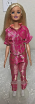 Mattel 2015 Barbie Blue Eyes Blond Hair Rigid Body Handmade Outfit - $11.39