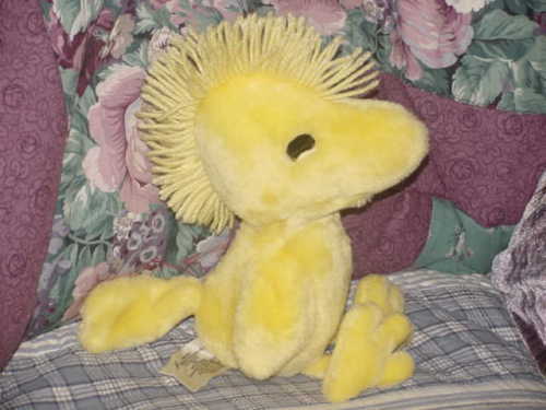 12" Peanuts Chirping Woodstock Plush Toy Wings & Mouth Moves Worlds of Wonder  - $59.39