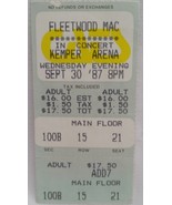 FLEETWOOD MAC / STEVIE NICKS - VINTAGE SEPT 30, 1987 CONCERT TICKET STUB - £7.92 GBP