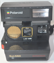 Polaroid 600 Sun660 Autofocus Instant Film Camera Works great, w/ Bag GUARANTEE - £122.28 GBP