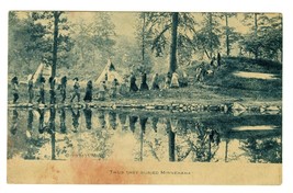 &quot;Thus They Buried Minnehaha&quot; 1913 F.E. Moore Postcard Indians Native Americans - £19.40 GBP
