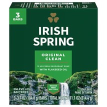 Irish Spring Original Clean Deodorant Soap Bars, 3.7 oz Bar, 3 Count - $143.59 MXN