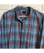J Crew heathered cotton long sleeve button down shirt XL - $44.76 CAD