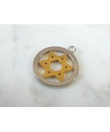 14K Yellow &amp; White Gold Jewish Judaica Star of David Pendant, 2.9 E4025 - $420.75