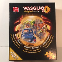 JUMBO 500pc Wasgij Jigsaw Puzzle With Poster Sunday Drivers! by Graham T... - $28.59