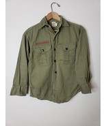 Boy Scouts of American Shirt Boys Size Neck 12.5 Button Up Vtg 70s 60s G... - $14.95