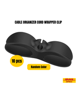 Cable Organizer Cord Wrapper Clip – Silicone Wire Management Holder (10 ... - $31.29