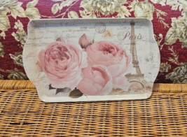 NEW Melamine Serving Tray Platter Paris France Eiffel Tower Shabby Chic - $24.75