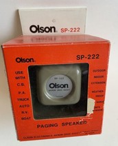 New Vintage Olson Paging speaker SP-222, 8 Ohms, 4 Watts Truck Auto Boat RV - £22.00 GBP