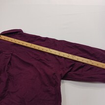 Eddie Bauer Men's Red Heavyweight Cotton Long Sleeve Shirt Size Large image 9