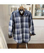 L.L. Bean Katahdin Performance Canvas Plaid  Shirt Jacket Hi-Pile Fleece... - $84.32 CAD