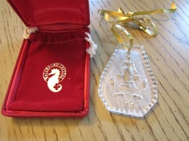 WATERFORD CRYSTAL 12 DAYS OF CHRISTMAS 8 MAIDS A MILKING ORNAMENT GOLD H... - $13.81