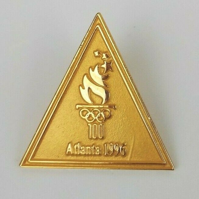 1996 Atlanta 100 Special Olympics Triangle Lapel Pin - $5.45
