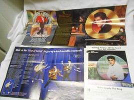 lot of 4 Elvis Presley flyers pamphlets Bradford Exchange the King Pics  - £5.51 GBP