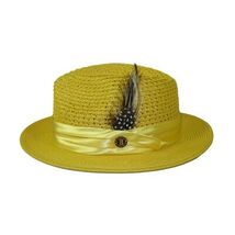 Men's Summer Spring Braid Straw Hat BRUNO CAPELO JULIAN JU928 Yellow image 2