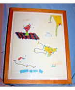 Professionally Framed Graph Paper Risque Art-Elements of the Air-Shy Giant - $20.00