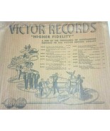 Victor Records Stampato Carta Borsa 78 RPM 1940s - £23.59 GBP