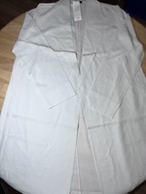 MEDIUM  Eileen Fisher Bone Silk Georgette Crepe Trench Coat BNWTS $398.00 - £159.28 GBP