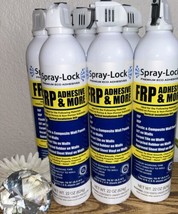 6 x Spray-Lock FRP Spray Adhesive NRP Plastic Composite Can Each 22 OZ - £22.47 GBP