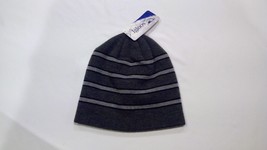 NWT Igloos Men&#39;s Knit Beanie  Gray stripped One Size Fits all - £11.95 GBP