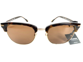 New Polarized Dunhill SDH013 738P Gold/Tort/Brown Clubmaster Men&#39;s Sunglasses - £142.70 GBP