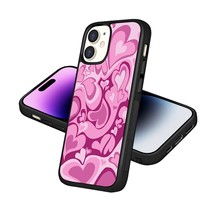 Compatible with iPhone 14 Pro Max Cute Pink Heart Aesthetic - £40.47 GBP
