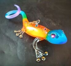 Glass Baron Gecko, &#39;Desert Diamond&quot; 4&quot; Art Glass - €25,72 EUR