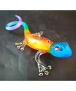 Glass Baron Gecko, &#39;Desert Diamond&quot; 4&quot; Art Glass - $544.82 MXN