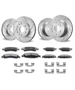 VEVOR Drilled Slotted Front Rear Brake Rotors Pads Kit for Chevy Silvera... - €276,29 EUR