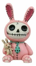 Furrybones Pink Bunnie Bun Rabbit Skeleton Figurine Small Furry Bones Skull - £11.84 GBP