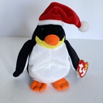 1998 Ty Beanie Babies Zero Christmas Penquin Plush Stuffed Animal Toy w/Tags 6” - £7.82 GBP