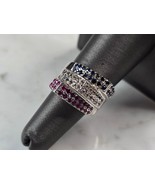Womens Vintage Estate Sterling Silver Modernist Ring 9.1g E7068 - $1,545.55 MXN