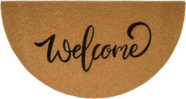 Half round Welcome Door Mat - Artificial Coir Doormat - Non Slip Doormat - Half  - £13.50 GBP