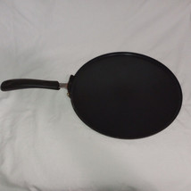 T-Fal Flat Fish Pan Fry Griddle Non-Stick 13&quot;, Round, Aluminum, Black, F... - $14.39