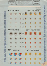1/72 Micro Scale Decals Usaf Badges Tac Ftr SQ/WING 72-305 - £11.87 GBP