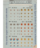 1/72 MicroScale Decals USAF Badges TAC FTR SQ/WING 72-305 - £11.61 GBP