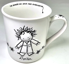 Doctor White Coffee Mug Drawing Children of the Inner Light by Enesco Ma... - £17.57 GBP