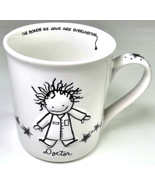 Doctor White Coffee Mug Drawing Children of the Inner Light by Enesco Ma... - £17.62 GBP