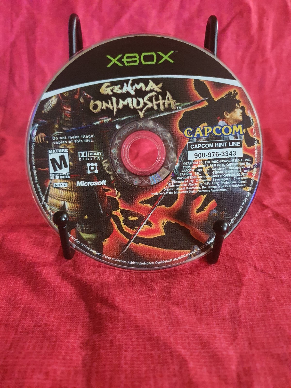 Genma Onimusha - Original Xbox Game 2002 - Very Good Game Disc Clean Item image 2