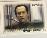 Star Trek Nemesis Trading Card #60 Brent Spinner - $1.97