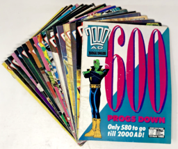 Lot of 19- 2000 AD Magazine Prog &amp; Judge Dredd Magazines UK COMPLETE RUN... - $89.99