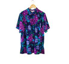 A Personal Touch Vintage Colorful Floral Button Down Shirt Women&#39;s Size 1X - £23.72 GBP