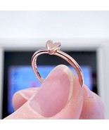 2022 Valentine&#39;s Day Release 14K Rose Gold-Plated Freehand Heart Ring Wo... - $14.98