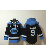 Utah Hockey Club 9 Clayton Keller Black Blue Lace-Up Pullover Hoodie - $79.00