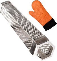 Pellet Smoker Tube &amp; Heat Resistant Bbq Glove | 12 Inch Smoker Box Tube For All - £23.87 GBP