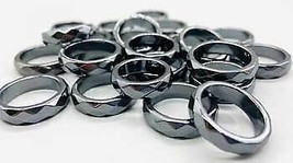 (set Of 50) Faceted Hematite Rings - £62.37 GBP