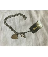 Cookie Lee Silver Colored Bracelet With Heart Charm NWT - $7.00